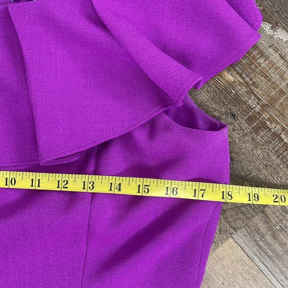 Antonio Melani Elegant Purple Ruffle Dress Ladies Size 8-TUESDAY SALE! - Picture 13 of 13